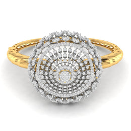 Intricate Bridal Gold Diamond Bangle