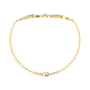 Gold Diamond Circle Band