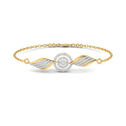 Gold Diamond Circle Band