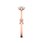 Dazzling Gold Diamond Cluster Bangle
