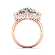 Gold Diamond Cluster Ring