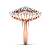 Gold Diamond Cluster Ring