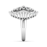 Gold Diamond Cluster Ring