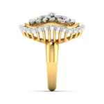 Gold Diamond Cluster Ring