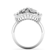 Gold Diamond Cluster Ring