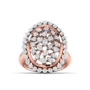 Gold Diamond Cluster Ring