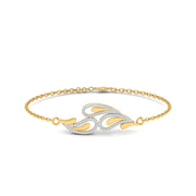 Gold Leaf Diamond Bracelet