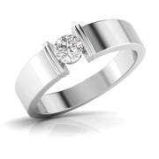 Solitaire Men's Diamond Band