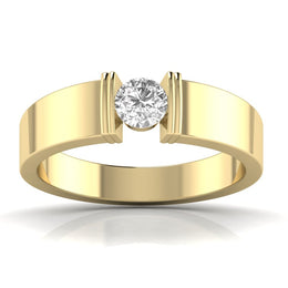 Solitaire Men's Diamond Band