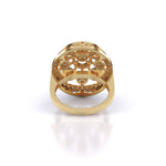 Golden Orbit Diamond Ring