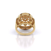 Golden Orbit Diamond Ring