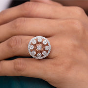 Golden Orbit Diamond Ring