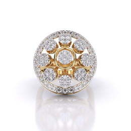 Golden Orbit Diamond Ring