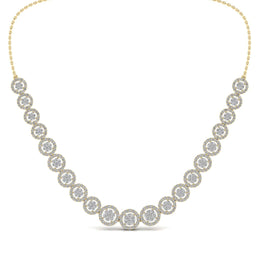 Studded Diamond Necklace