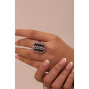 Green Edge Cocktail Diamond Ring