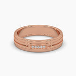 Groove Diamond Ring