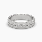 Groove Diamond Ring