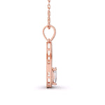 Halo Cushion Diamond Pendant