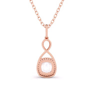 Halo Cushion Diamond Pendant