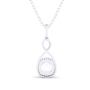 Halo Cushion Diamond Pendant