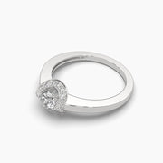Halo Solitaire Diamond Ring
