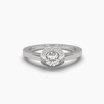 Halo Solitaire Diamond Ring