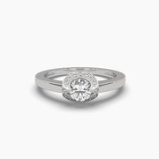 Halo Solitaire Diamond Ring