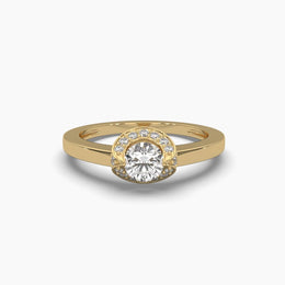 Halo Solitaire Diamond Ring