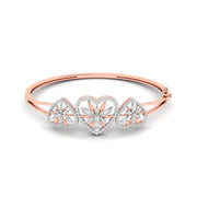 Artistic Swirl Lab Grown Diamond Bangle