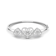 Artistic Swirl Lab Grown Diamond Bangle