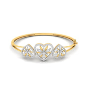 Artistic Swirl Lab Grown Diamond Bangle