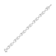 Heart Link Diamond Bracelet
