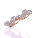 Elegance Heart Diamond Ring
