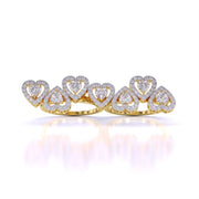 Elegance Heart Diamond Ring