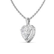 Heart Shaped Diamond Necklace