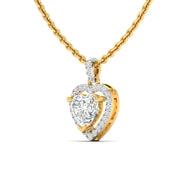 Heart Shaped Diamond Necklace