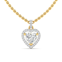 Heart Shaped Diamond Necklace