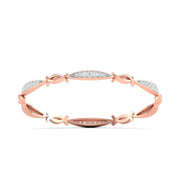 Weave Pattern Diamond Bangle