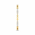 Weave Pattern Diamond Bangle