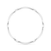 Weave Pattern Diamond Bangle