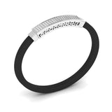 Men's Bracelet With Black Colour Band