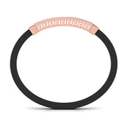 Men's Bracelet With Black Colour Band