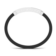 Men's Bracelet With Black Colour Band
