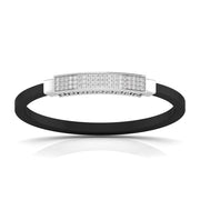 Men's Bracelet With Black Colour Band