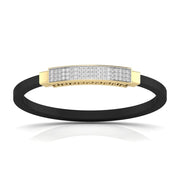Men's Bracelet With Black Colour Band