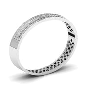 Stylish Men's Kada with Lab Grown Diamonds