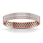 Stylish Men's Kada with Lab Grown Diamonds