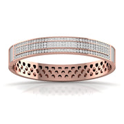 Stylish Men's Kada with Lab Grown Diamonds