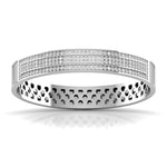 Stylish Men's Kada with Lab Grown Diamonds