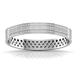 Stylish Men's Kada with Lab Grown Diamonds